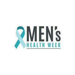 Men's health week, Vector illustration for poster, banner, card and background. June 10-16.

