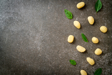 Traditional Italian gnocchi pasta - uncooked