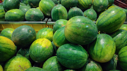 heap of water melon fruits. full frame shoot