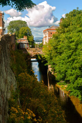 Fototapeta na wymiar Landscape with river in Chester