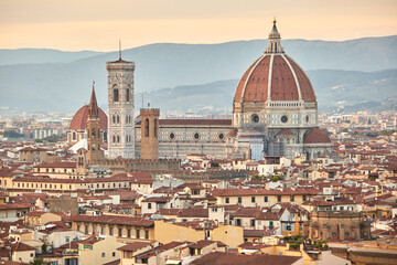 Fototapeta na wymiar The skyline of Florence, Italy