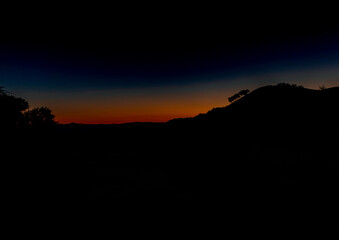 Sunset at the namib desert in Namibia