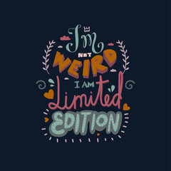 Funny hand drawn vector motivating calligraphy lettering. Inspiring positive saying for cards, motivational posters and t-shirt