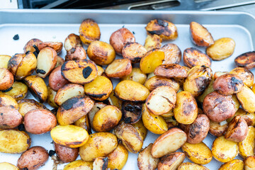 Grilling potatoes