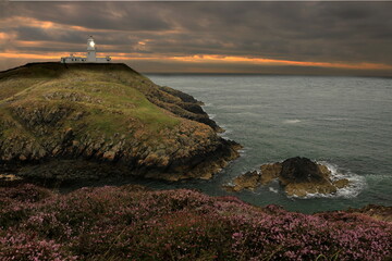 Beautiful Wild Coastal Lighthouses on the Welsh Coast