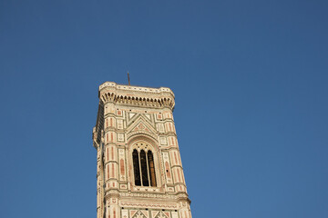 Fototapeta na wymiar The Duomo and Giotto's Bell Tower in Florence, Italy