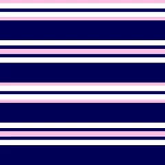 Wall murals Horizontal stripes Pink and Navy Stripe seamless pattern background in horizontal style - Pink and Navy Horizontal striped seamless pattern background suitable for fashion textiles, graphics