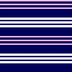 Wallpaper murals Horizontal stripes Pink and Navy Stripe seamless pattern background in horizontal style - Pink and Navy Horizontal striped seamless pattern background suitable for fashion textiles, graphics