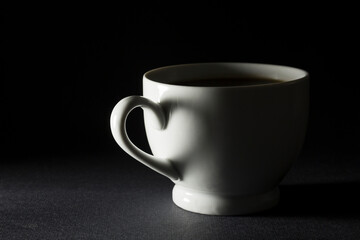 Coffee Cup Heart Shadow