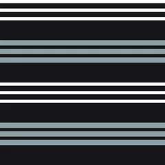 Wall murals Horizontal stripes Black and White Stripe seamless pattern background in horizontal style - Black and white Horizontal striped seamless pattern background suitable for fashion textiles, graphics