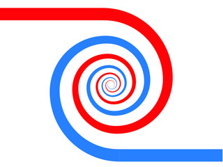 Lines in twirl Form . Spiral Vector Illustration .Technology round Logo . Design element . Abstract Geometric shape .