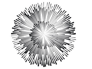 Obraz premium Logo with speed lines. Fast Motion icon Design .Black Vector stripes .Geometric shape.