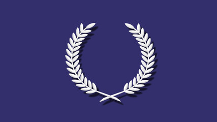 Amazing white color 3d wheat icon on blue dark background,3d wheat icons