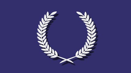 Amazing white color 3d wheat icon on blue dark background,3d wheat icons