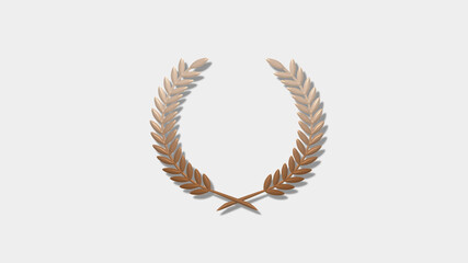 Amazing orange dark 3d wheat icon,New wheat icon