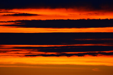 Dramatic sunset colors