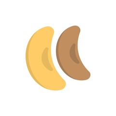 Melon slice icon in flat design style.