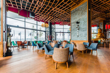 Interior of a modern urban restaurant