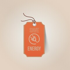 save energy tag
