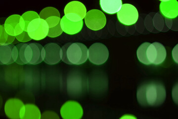 Obraz premium Blurred lights at night abstract background