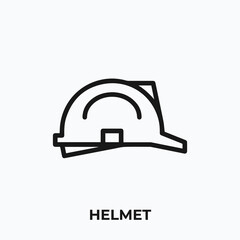 helmet icon vector. helmet icon vector symbol illustration. Modern simple vector icon for your design.