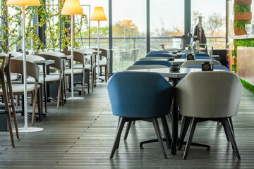 Interior of a modern urban restaurant