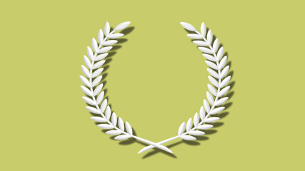 3d wheat icon on yellow light background,Best wheat icon