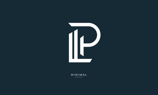 Alphabet letter icon logo LP