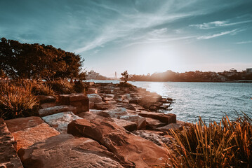 Barangaroo Reserve in Sydney, Australia, one of the most iconic places to do activities outdoor and have sea views in the heart of the city.