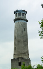 lighthouse on the coast of the canal named after Moscow in Dubna