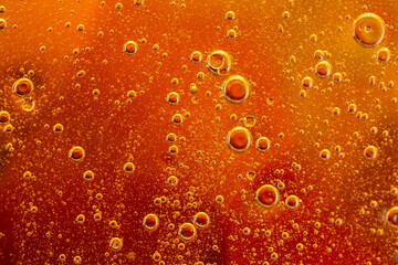 Abstract colorful background with oil drops and waves on water surface