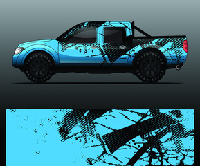 Truck decal graphic wrap vector, abstract background