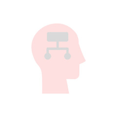 head analysis icon. Simple color vector elements of brain process icons for ui and ux, website or mobile application