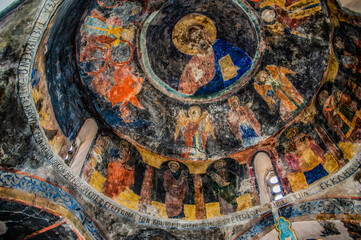 The 12th-century Byzantine temple was decorated with frescoes shortly after completion. After the...
