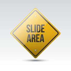 slide area sign