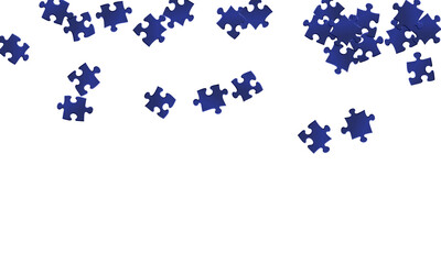 Business teaser jigsaw puzzle dark blue parts 