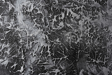 patterned texture of gray concrete wall, putty pattern. place for text