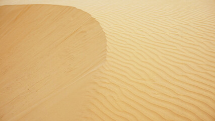 Close up Sand dunes in the desert, background and wallpaper