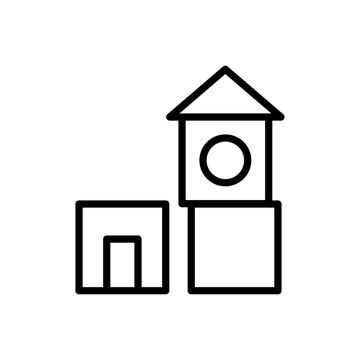 Cube, toy icon. Simple line, outline vector elements of kindergarten icons for ui and ux, website or mobile application