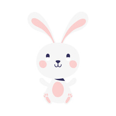 Obraz premium cute rabbit happy easter character
