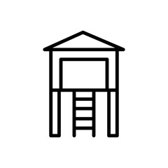 House, toy icon. Simple line, outline vector elements of kindergarten icons for ui and ux, website or mobile application