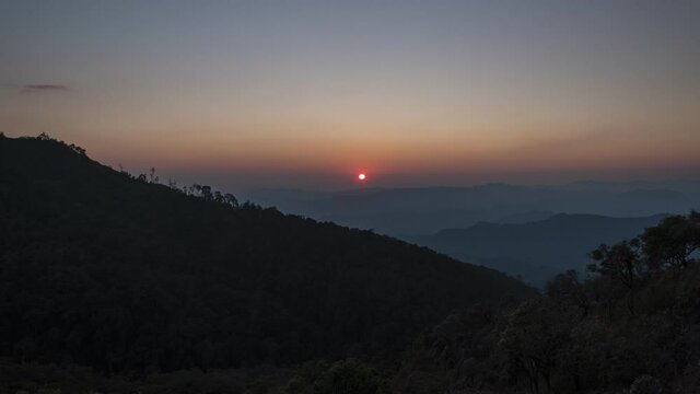 view of  Monk Lui Luang, Doi Thule, Tak province, Thailand, 1350 msl