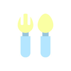 Fork, knife icon. Simple color vector elements of kindergarten icons for ui and ux, website or mobile application