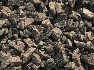 granite rubble stonesbackground texture granite stones rubble a large fraction