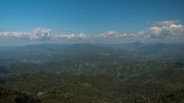 view of  Monk Lui Luang, Doi Thule, Tak province, Thailand, 1350 msl