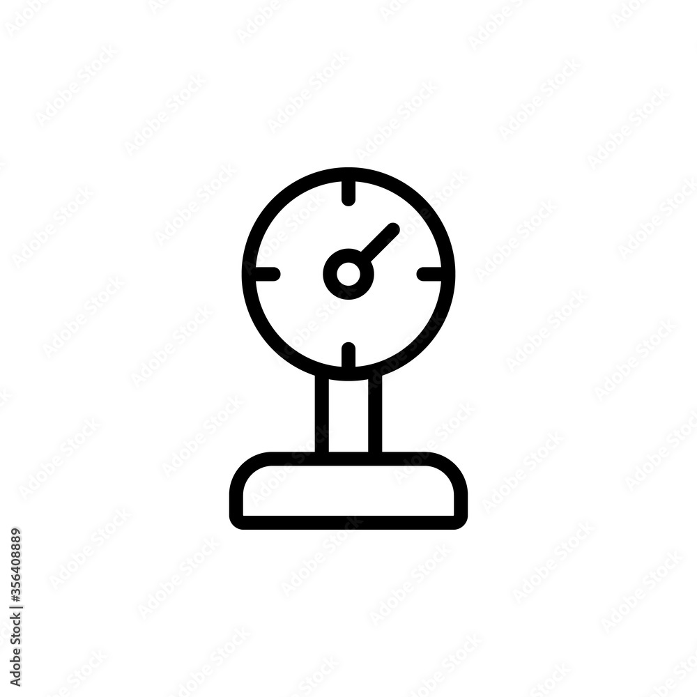 Poster compressor, manufacturing icon. simple line, outline vector elements of production icons for ui and 