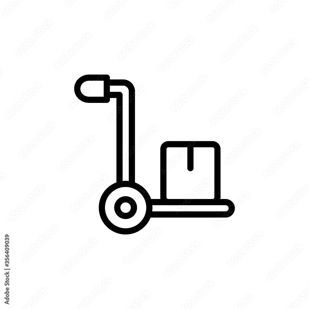Poster freight, manufacturing icon. simple line, outline vector elements of production icons for ui and ux,