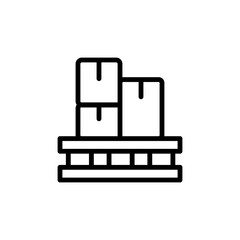 Stock, manufacturing icon. Simple line, outline vector elements of production icons for ui and ux, website or mobile application