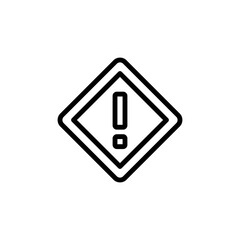 Warning, sign, manufacturing icon. Simple line, outline vector elements of production icons for ui and ux, website or mobile application