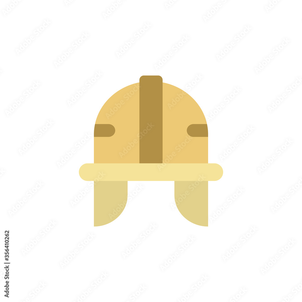 Poster helmet, manufacturing icon. simple color vector elements of production icons for ui and ux, website 